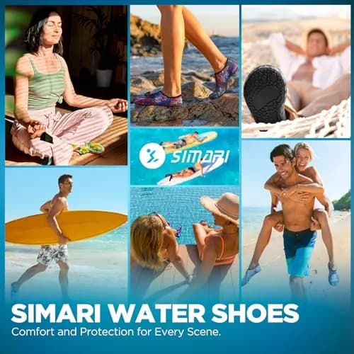 SIMARI Water Shoes for Women Men Swim Aqua Socks | Breathable, Quick-Dry & Anti-Slip (70-120 chars) thumbnail 2