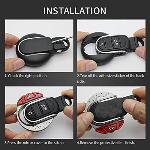 YaaGoo Blue ABS Keychain Key Cover Case for Mini Cooper F54-F60 | Lightweight & Durable thumbnail 2