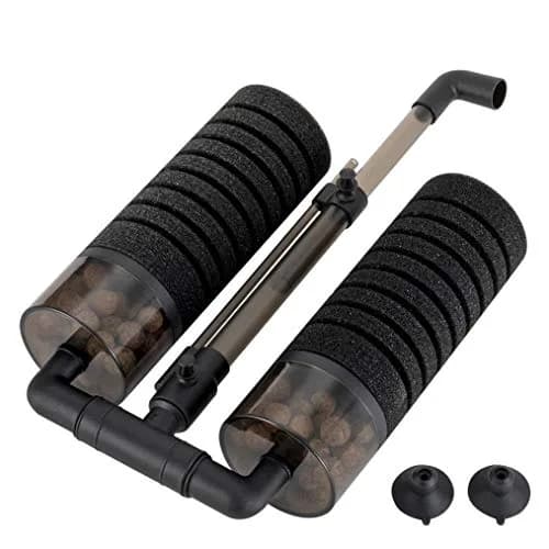 hygger Aquarium Double Sponge Filter 6" x 9-13" | Bio & Physical Filtration for Fish Tank (120-150 chars) thumbnail 2