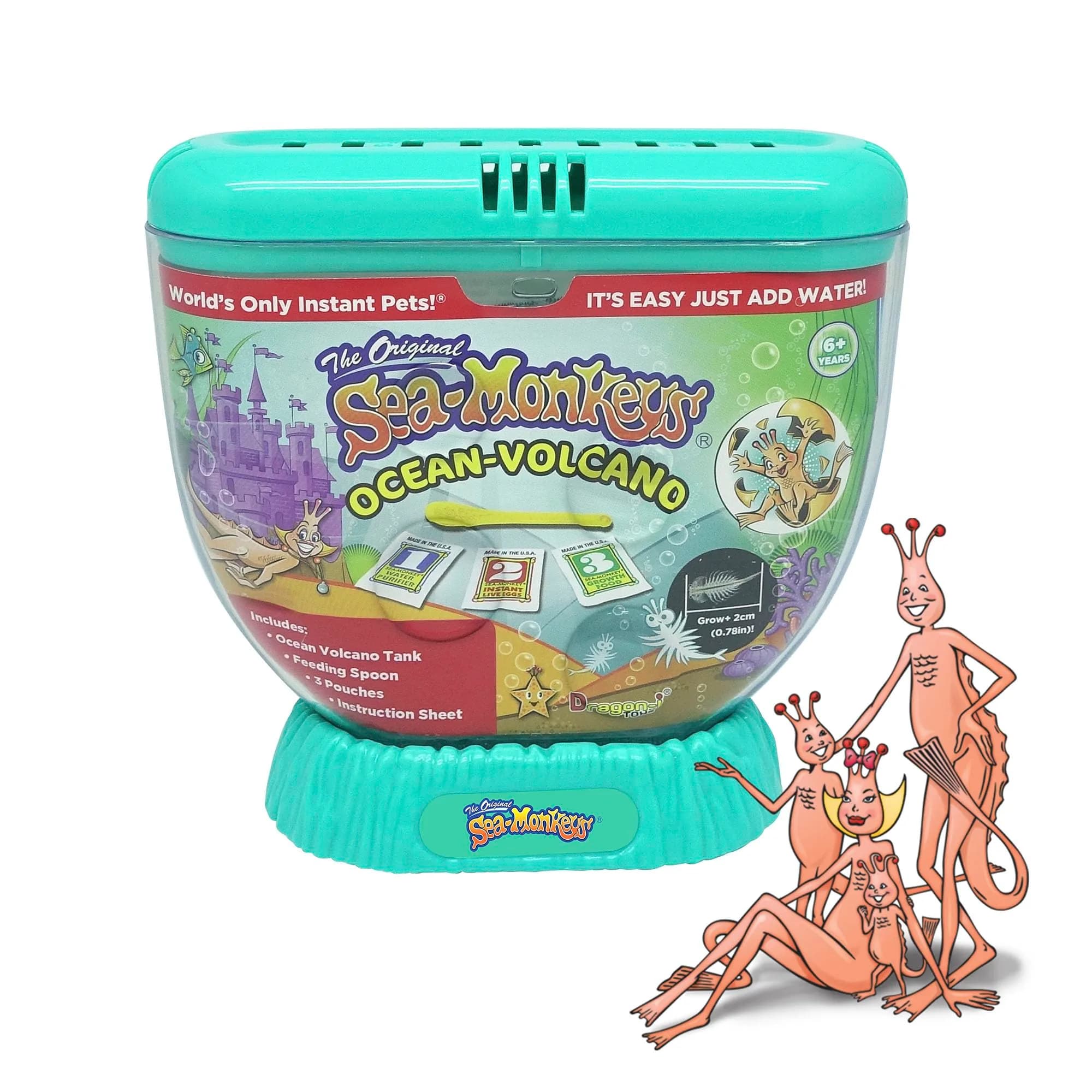 Sea Monkeys Ocean Volcano Instant Pets Kit | Ages 6+ (1 Pack, Blue) - view 6