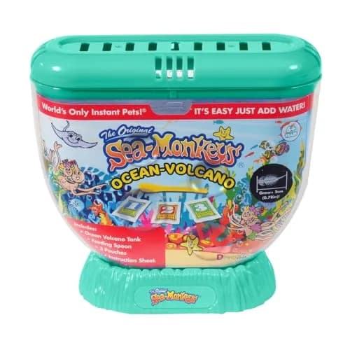 Sea Monkeys Ocean Volcano Instant Pets Kit | Ages 6+ (1 Pack, Blue) thumbnail 1