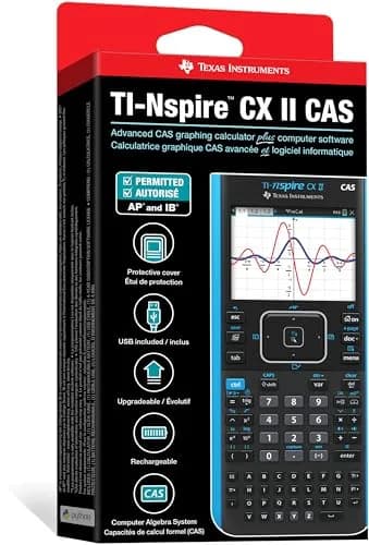 Texas Instruments TI-Nspire CX II CAS Color Graphing Calculator with Student Software (PC/Mac) | Advanced Math & Science Tool thumbnail 5