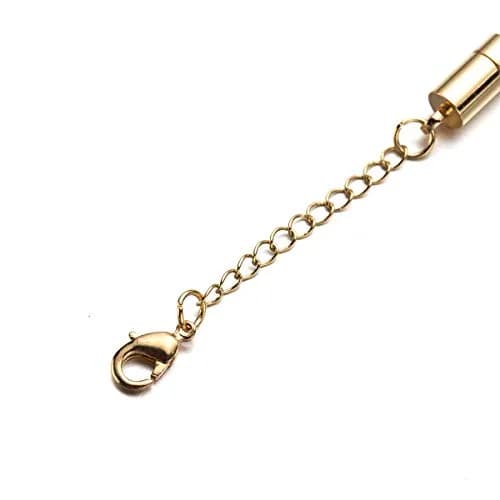 Zpsolution Magnetic Necklace Clasps with Extender Chains Gold-Silver | Lead & Cadmium Free Jewelry Extenders thumbnail 4