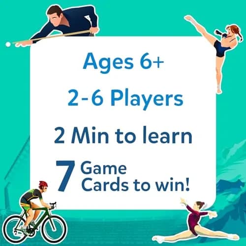 Skillmatics Guess in 10 Sports Trivia Card Game | Educational Game for Kids Ages 6+ | 50 Cards, 6 Clue Cards thumbnail 6