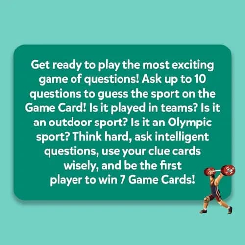 Skillmatics Guess in 10 Sports Trivia Card Game | Educational Game for Kids Ages 6+ | 50 Cards, 6 Clue Cards thumbnail 7
