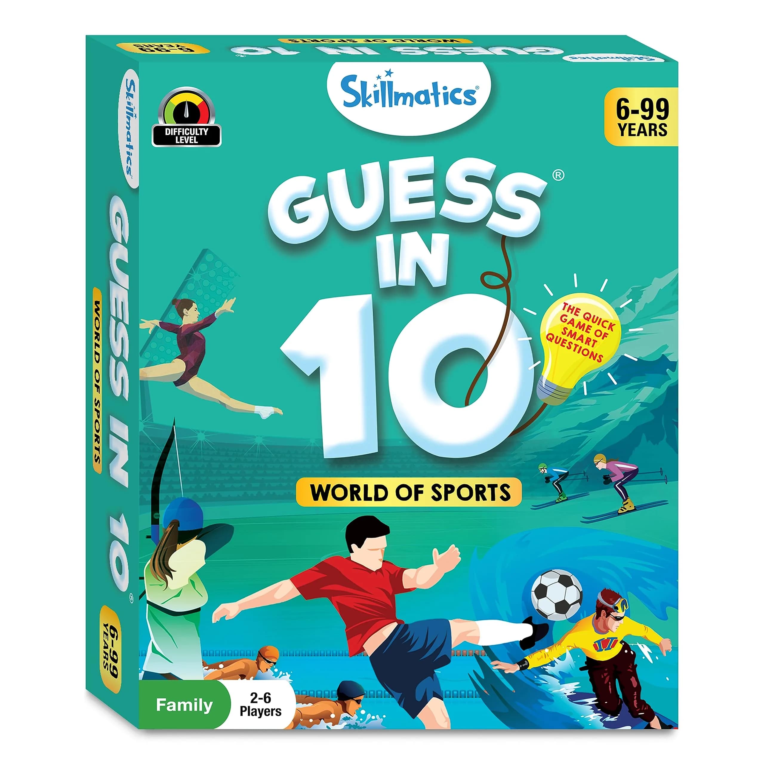 Skillmatics Guess in 10 Sports Trivia Card Game | Educational Game for Kids Ages 6+ | 50 Cards, 6 Clue Cards - view 8