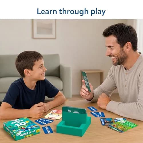 Skillmatics Guess in 10 Sports Trivia Card Game | Educational Game for Kids Ages 6+ | 50 Cards, 6 Clue Cards thumbnail 3