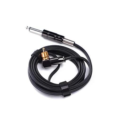HAWINK Rotary Tattoo Machine Pen Spare Power Cord RCA Connector Black | Reliable Replacement for Tattoo Machines thumbnail 1