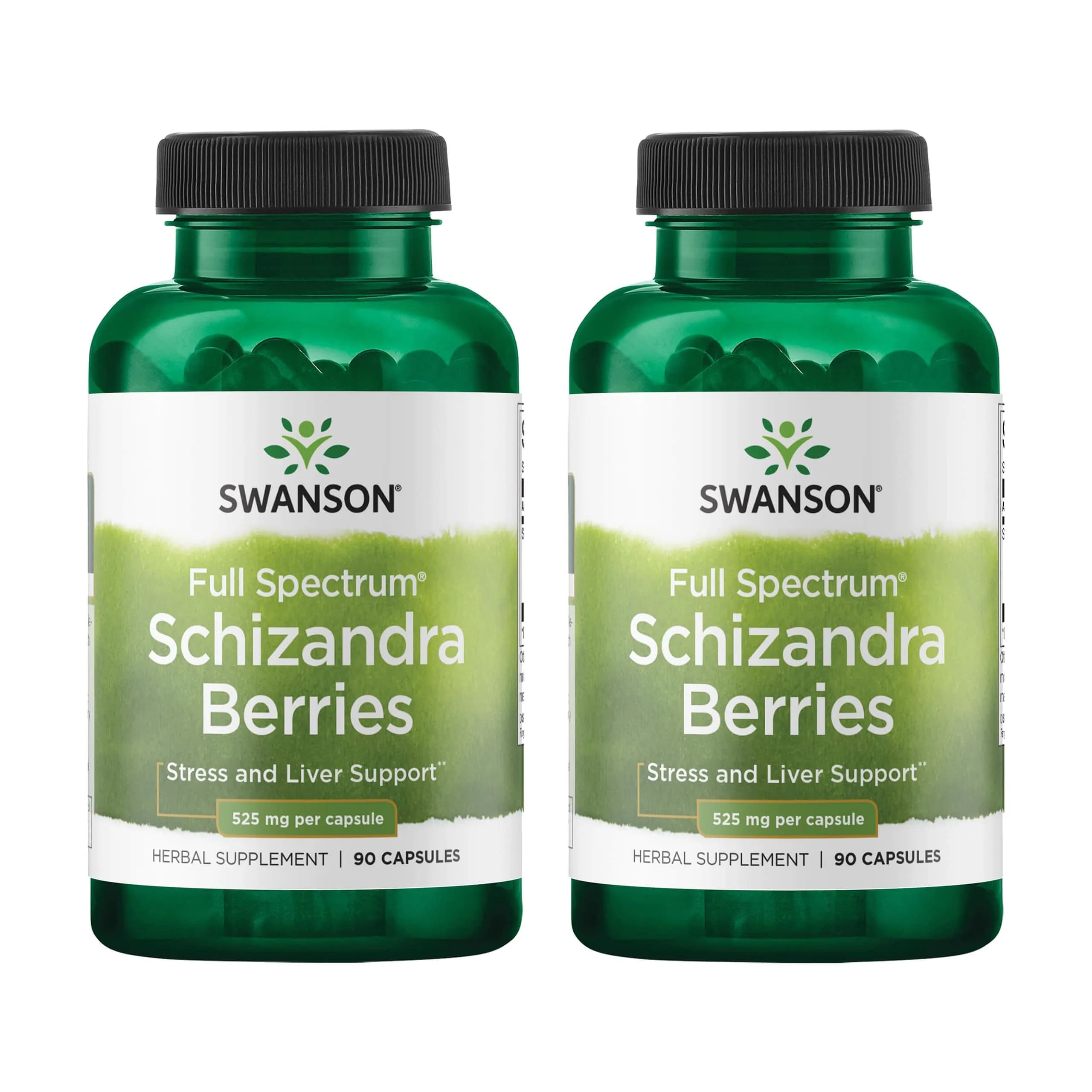 Swanson Full Spectrum Schizandra Berries 90 Capsules | Herbal Support for Liver & Stress — Capsule