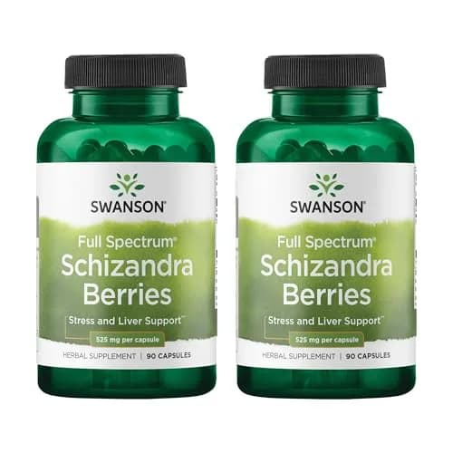 Swanson Full Spectrum Schizandra Berries 90 Capsules | Herbal Support for Liver & Stress thumbnail 1