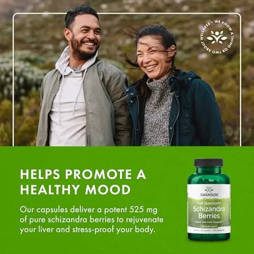 Swanson Full Spectrum Schizandra Berries 90 Capsules | Herbal Support for Liver & Stress thumbnail 6