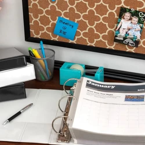Samsill White 12 Pack 1-Inch D-Ring Binder | Heavy-Duty Recycled Chipboard for Office & School thumbnail 7