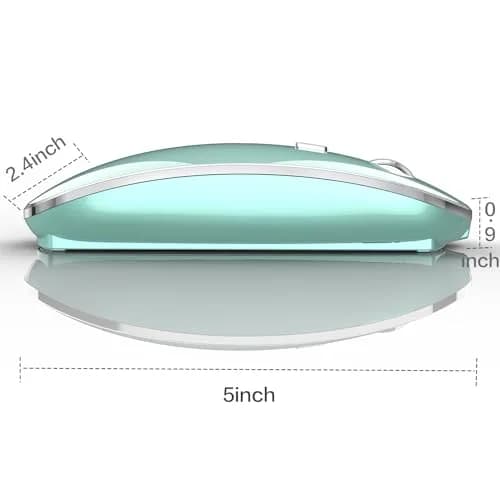 JETTA Wireless Mouse for MacBook & PC | 1600 DPI Optical Sensor, Rechargeable, 2.4GHz Wireless, Blue thumbnail 5