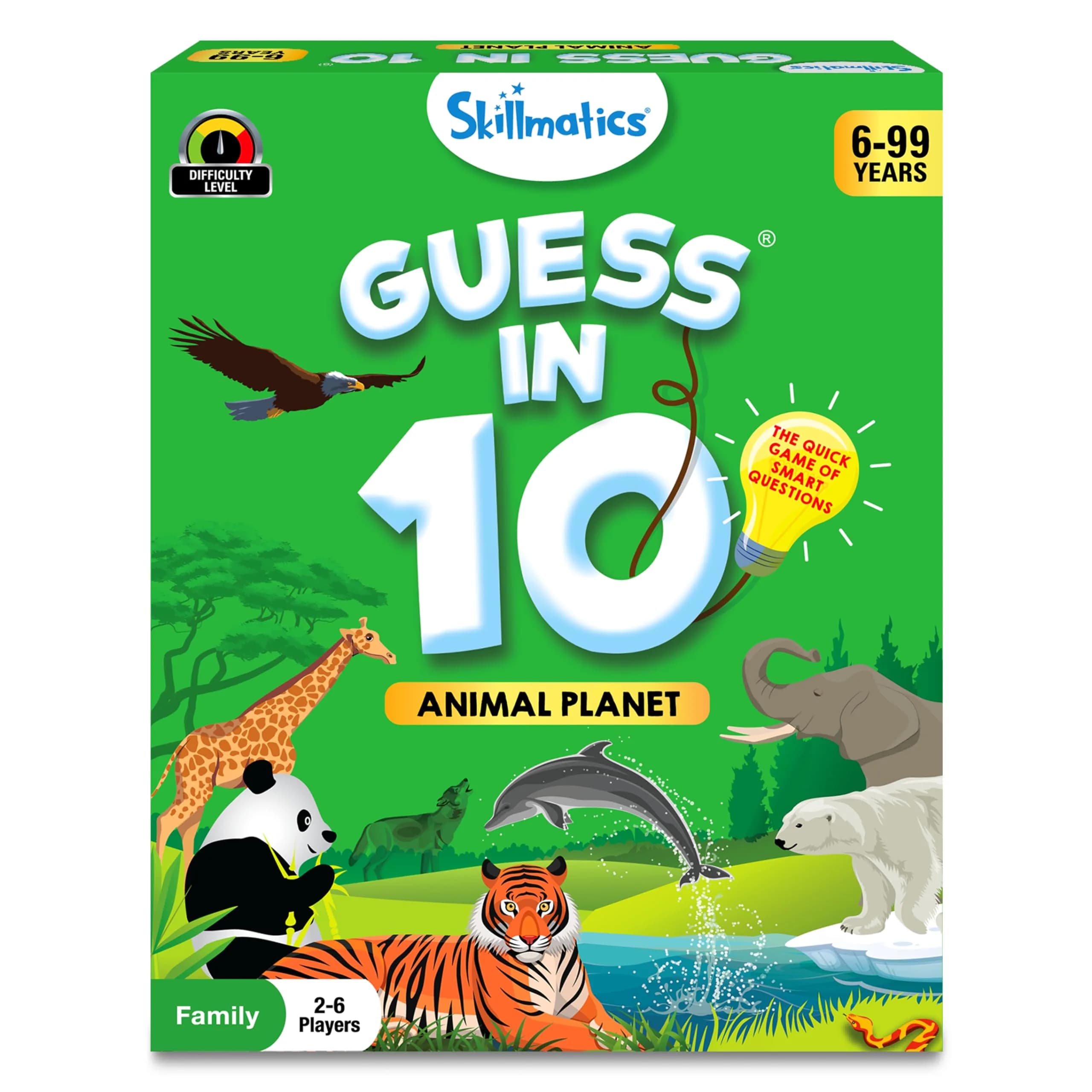 Skillmatics Guess in 10 Animal Planet Travel Game | Educational Trivia for Kids Ages 6+ - main product image