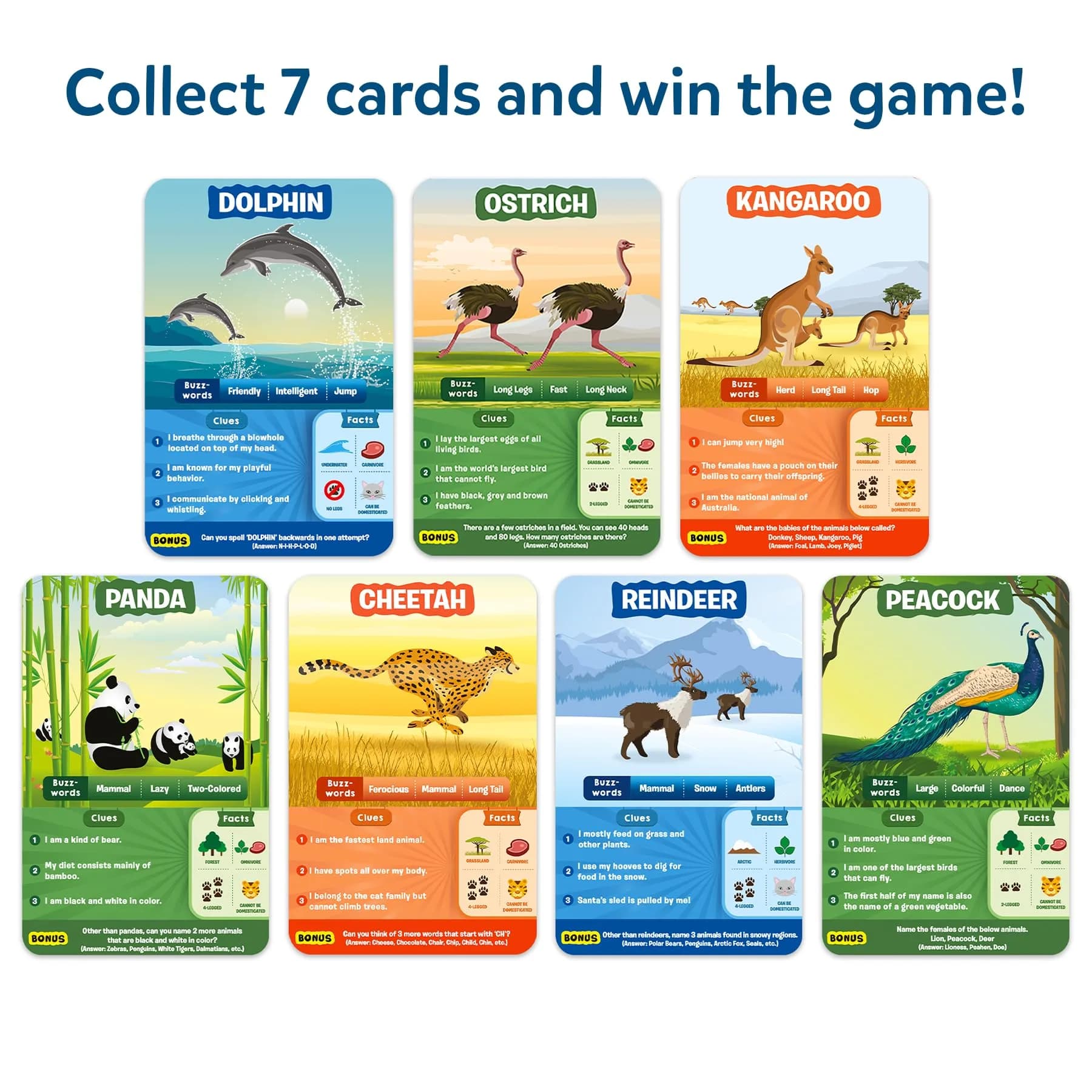 Skillmatics Guess in 10 Animals & Countries Card Game - Animal Planet Edition | Fun Educational Travel Game for Kids Ages 6+ (100 Cards) - view 5