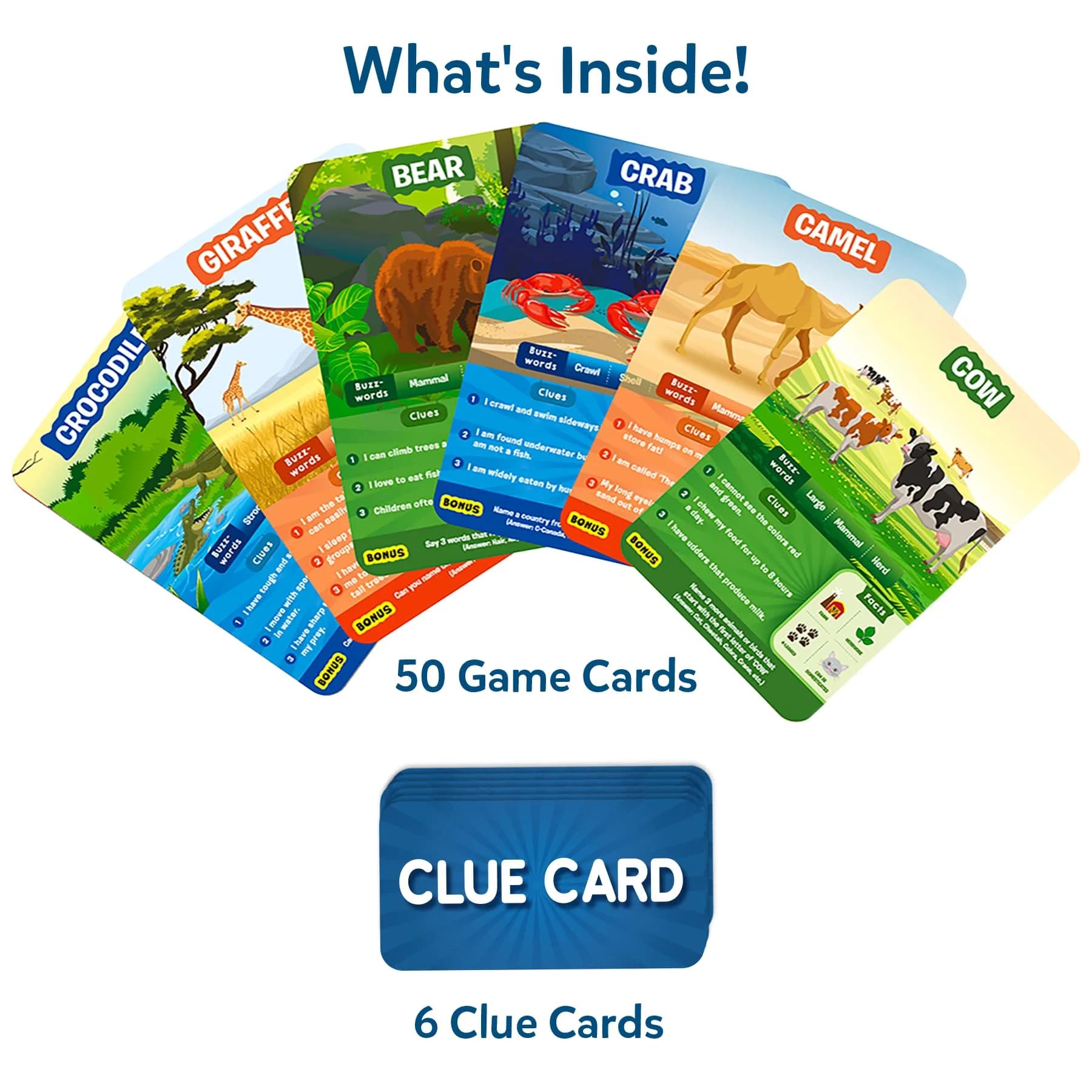 Skillmatics Guess in 10 Animals & Countries Card Game - Animal Planet Edition | Fun Educational Travel Game for Kids Ages 6+ (100 Cards) - view 2