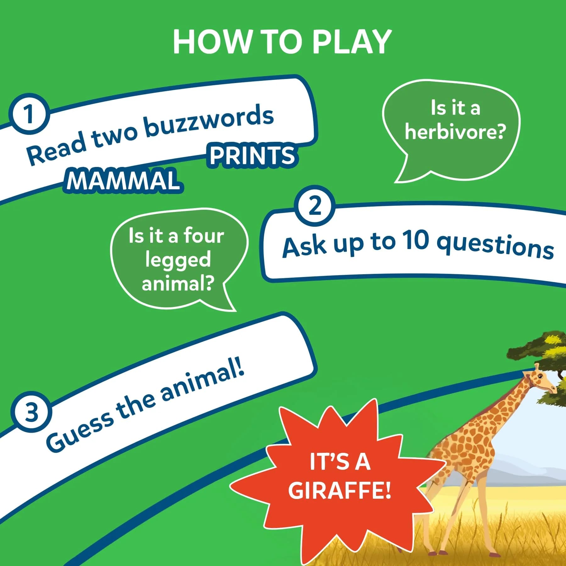 Skillmatics Guess in 10 Animals & Countries Card Game - Animal Planet Edition | Fun Educational Travel Game for Kids Ages 6+ (100 Cards) - view 3