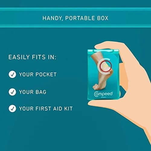Compeed Advanced Blister Care Pads, Medium Heel, 5 Ct | Instant Pain Relief & Long-Lasting Blister Protection thumbnail 4