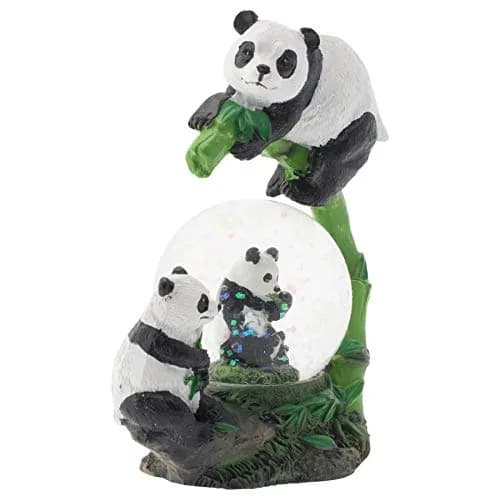 Elanze Designs Panda Bear Family China Miniature Snow Globe 45MM | Whimsical Home Accent thumbnail 3