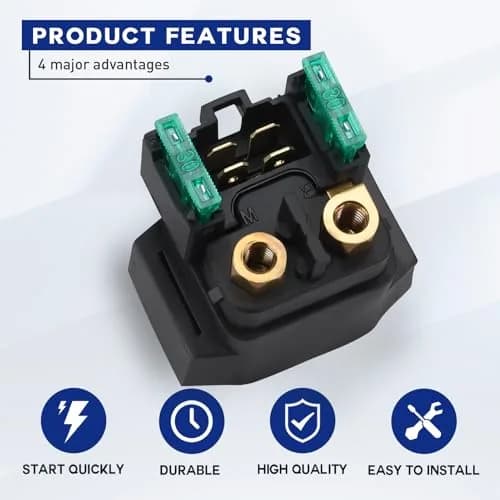 Yerbay Starter Solenoid Relay for Yamaha YFM350 YFM660 YFM400 YFM450 YFM250 YFM700 | 12V High Power thumbnail 4
