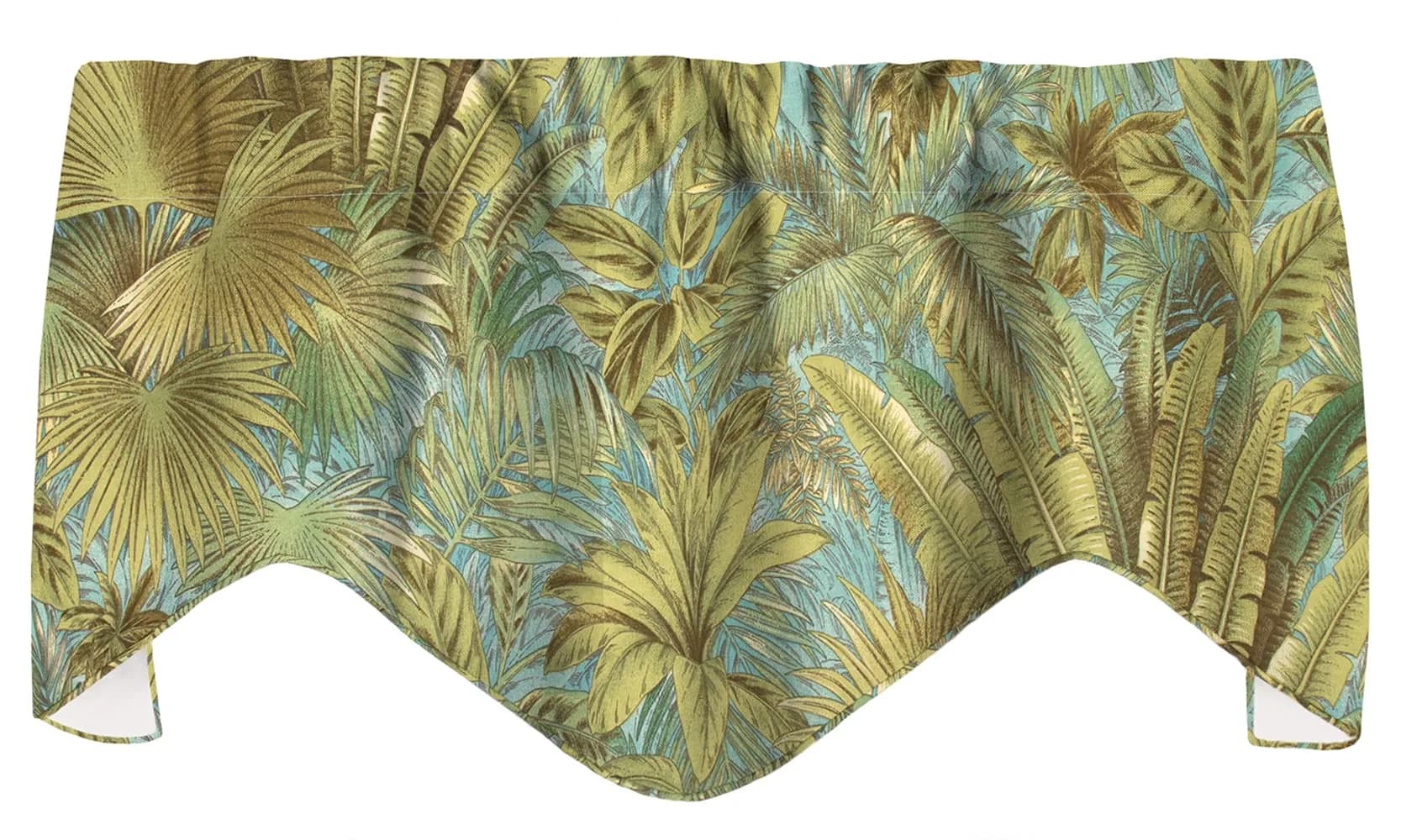 Decorative Things Window Treatments Valance Curtains 53"W x 16"L | Coastal Beach Decor with USA Quality