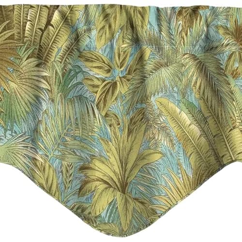 Decorative Things Window Treatments Valance Curtains 53"W x 16"L | Coastal Beach Decor with USA Quality thumbnail 4