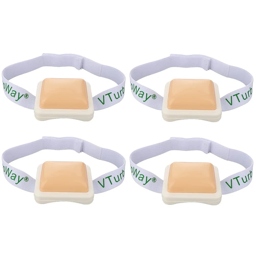 VTurboWay Injection Pad-Plastic Intramuscular Training Pad for Nurse & Medical Students | Realistic Practice — 4-Pack