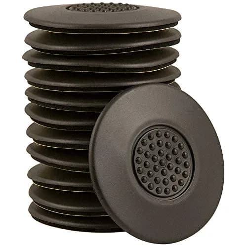 SOFTTOUCH 2 1/2 Inch Round Heavy Durty Non Slip Furniture Pads | Self Stick, Brown, 12 Count thumbnail 1