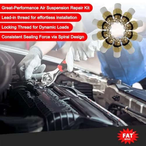 AIRSUSFAT 10pcs Air Suspension Repair Kit M8 4mm | Brass Fittings for Mercedes-Benz & More thumbnail 8
