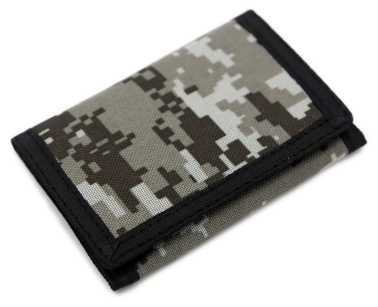 AI-DEE Digital Beige RFID Trifold Canvas Outdoor Sports Wallet for Kids with Hook & Loop Closure thumbnail 1
