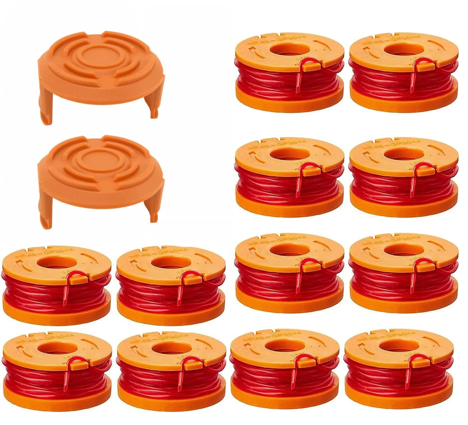 LEIMO KPARTS Trimmer Spool Line for Worx WA0010 | Durable 11ft 0.065" Nylon, Compatible with Worx WG Series, 14 Pack