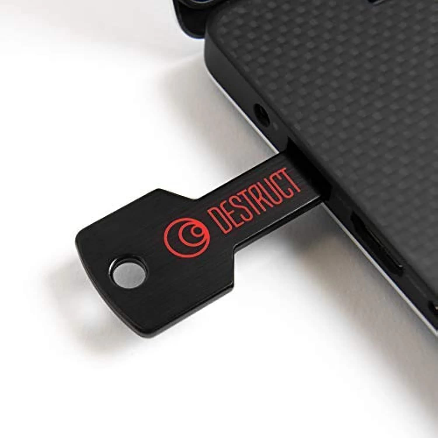 DESTRUCT USB Gadget - Military Grade Hard Drive Wiper | Permanently Erase Data, Portable, USB 1.1, Black — Destruct