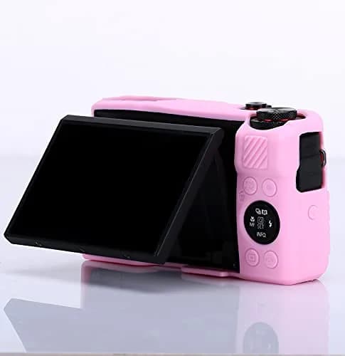 Yisau Pink Silicone Camera Case for Canon PowerShot G7X / G7X Mark II | Ultra Thin Lightweight Rubber Soft Silicone Bag Cover thumbnail 5