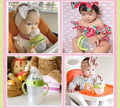 ANPEI Sippy Cup Soft Spout Transitional Nipple Kit for Comotomo Baby Bottles, 5 oz and 8 oz (1 Count) thumbnail 4