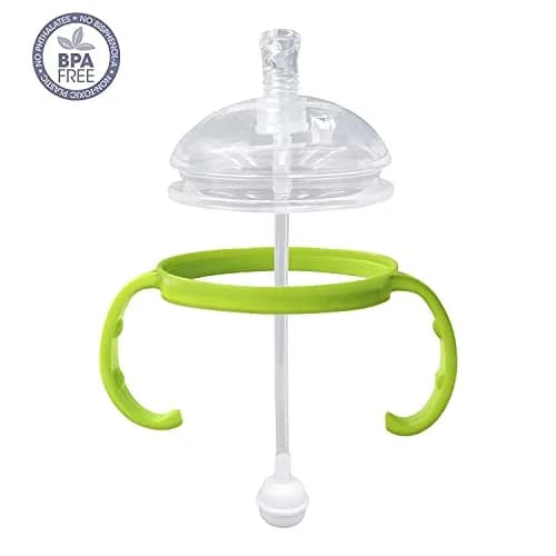 ANPEI Straw Sippy Cup Transitional Nipple Kit for Comotomo Baby Bottles 5 oz & 8 oz | Converts Comotomo Bottles to Straw or Soft Food Dispenser thumbnail 8