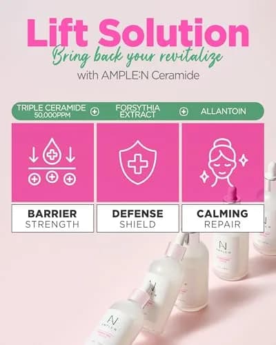 AMPLE:N Ceramide Shot Ampoule 100ml (3.38 fl oz) | Korean Barrier Repair Serum for Dry, Sensitive Skin thumbnail 4