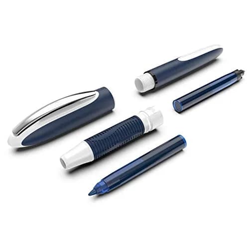 Schneider One Change Rollerball Pen, 0.6mm Fine Tip, Black Ink, Box of 5 Pens | Smooth Ink Flow & Refillable thumbnail 4