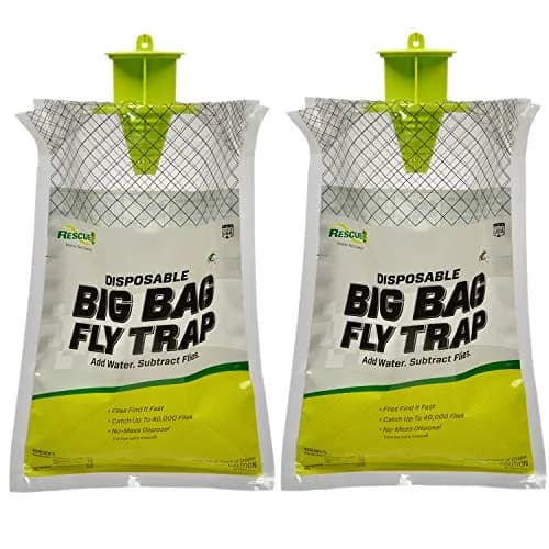 RESCUE! Big Bag Fly Trap Disposable Outdoor Use 2 Pack | Catches 40,000 Flies thumbnail 1