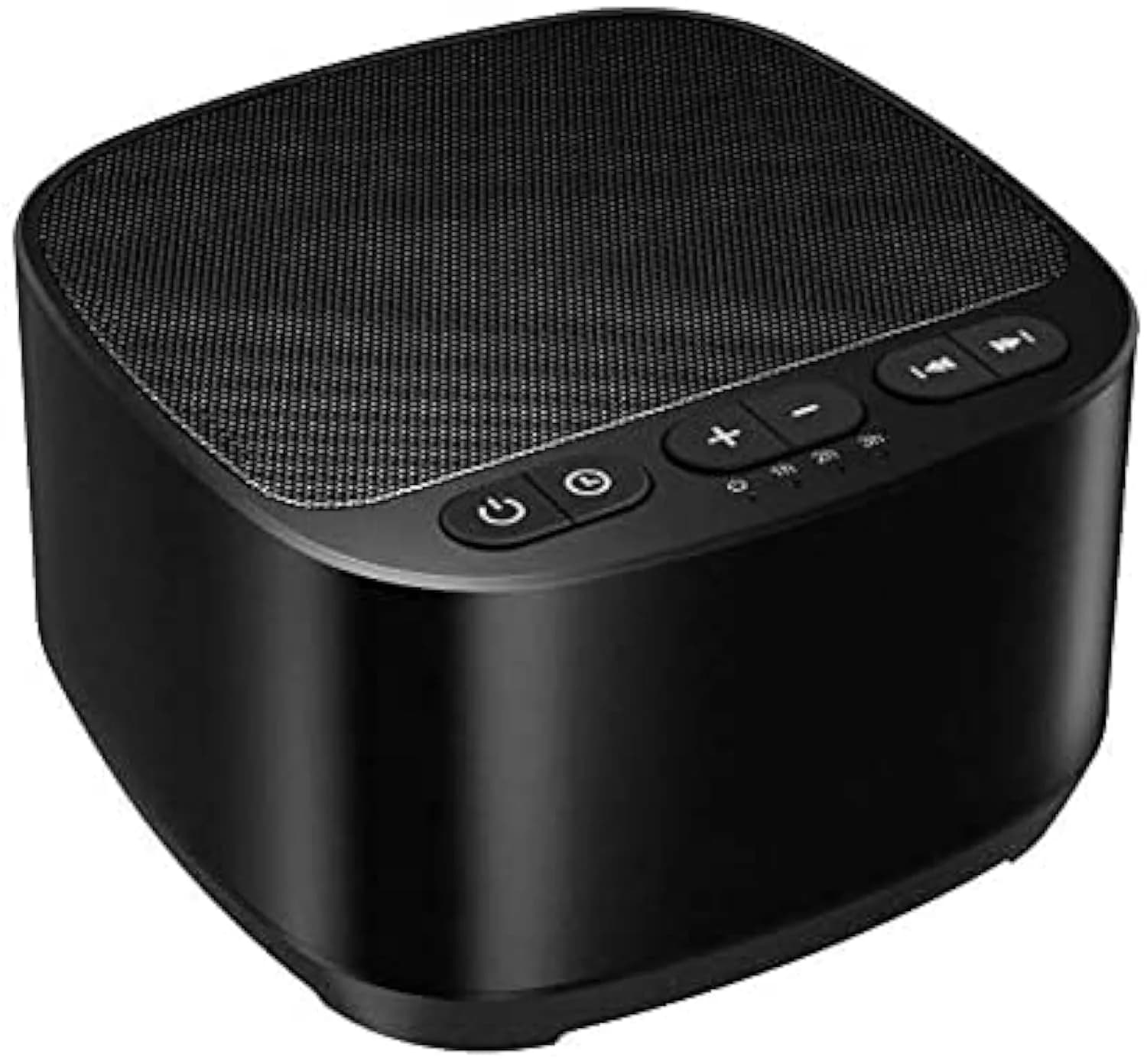 Magicteam White Noise Machine with 40 Sounds, 32 Volume Levels, Memory Function, AC/USB Powered, Sleep Timer, Black | 10cm (3.9in) Portable — B-black