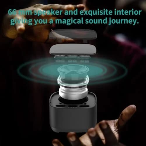 Magicteam White Noise Machine with 40 Sounds, 32 Volume Levels, Memory Function, AC/USB Powered, Sleep Timer, Black | 10cm (3.9in) Portable thumbnail 4