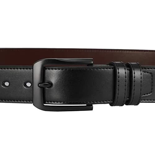 beltox fine Men’s Casual Leather Jeans Belt 1.5” Wide | Genuine Leather, Alloy Buckle, 47-48 thumbnail 3