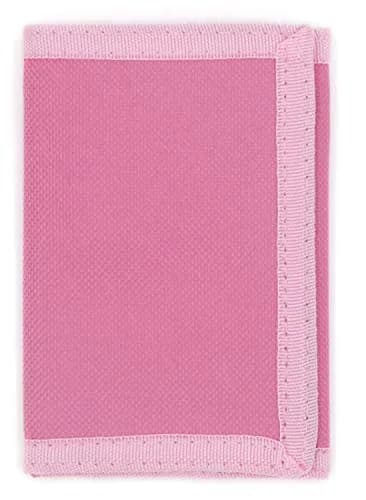 AI-DEE RFID Trifold Canvas Outdoor Sports Wallet for Kids - Pink | Durable Hook & Loop Closure thumbnail 3