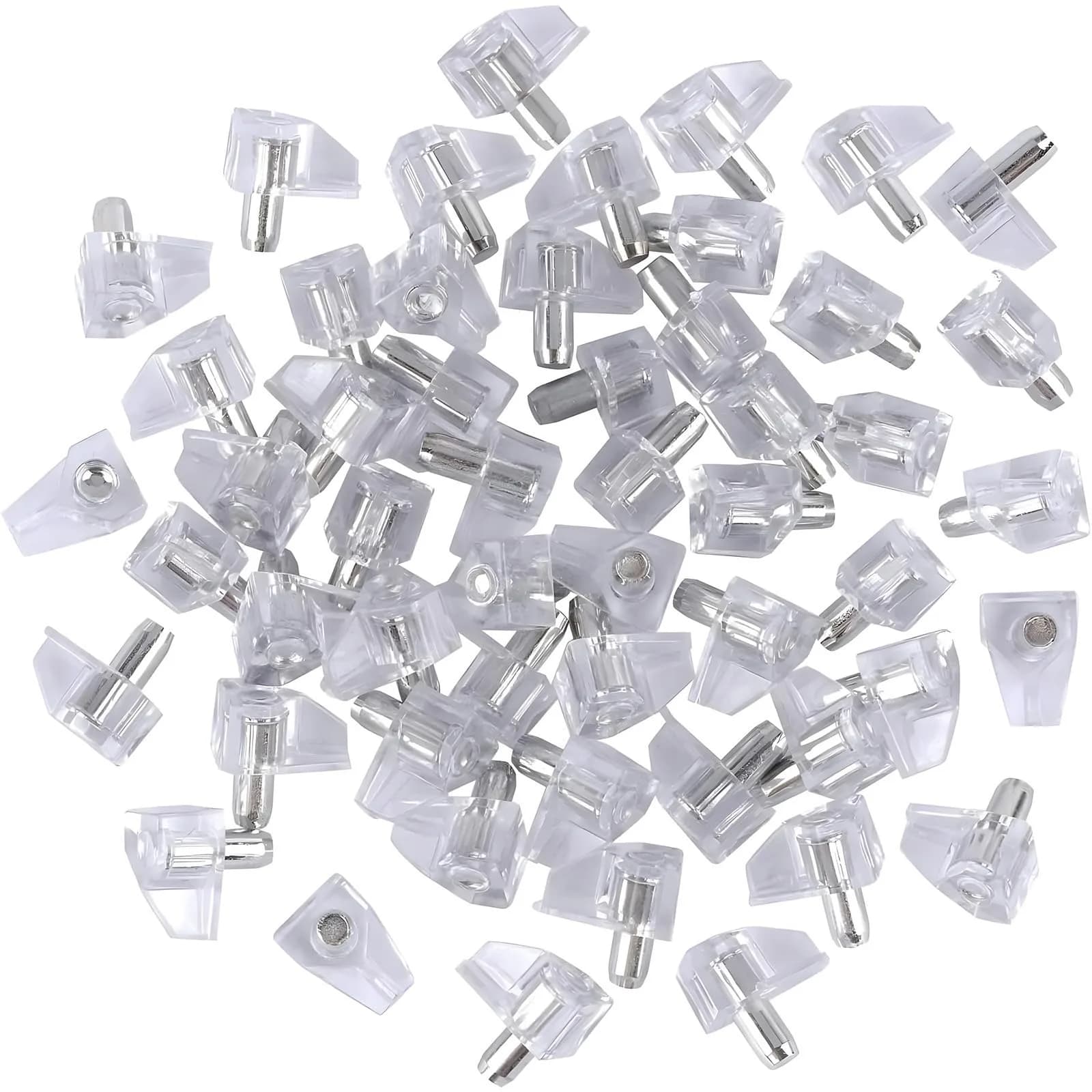 Tbestmax 5 mm Clear Shelf Support Pegs 95 pcs | Lock Shelves Securely - main product image