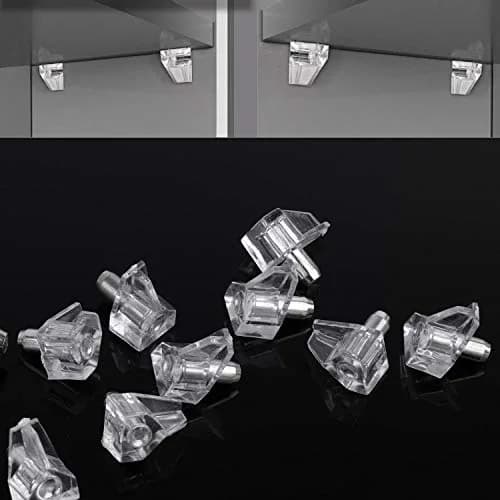 Tbestmax 5 mm Clear Shelf Support Pegs 95 pcs | Lock Shelves Securely thumbnail 4