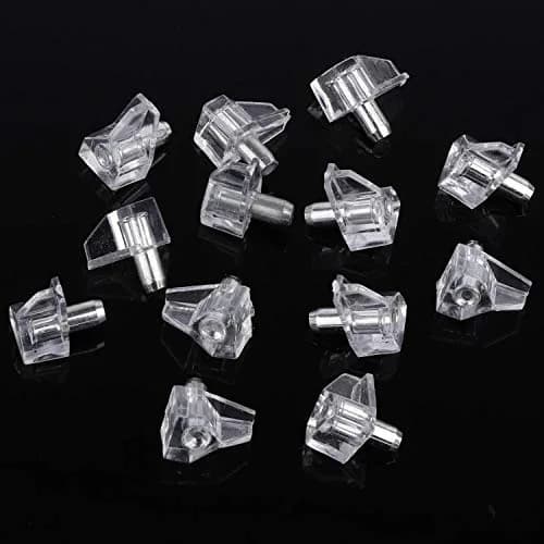Tbestmax 5 mm Clear Shelf Support Pegs 95 pcs | Lock Shelves Securely thumbnail 3