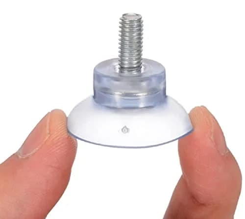 TYMXGHF Rubber Suction Cup Replacements with M6 Screw (Set of 4) | Adjustable Glass Table Top Mounts thumbnail 2