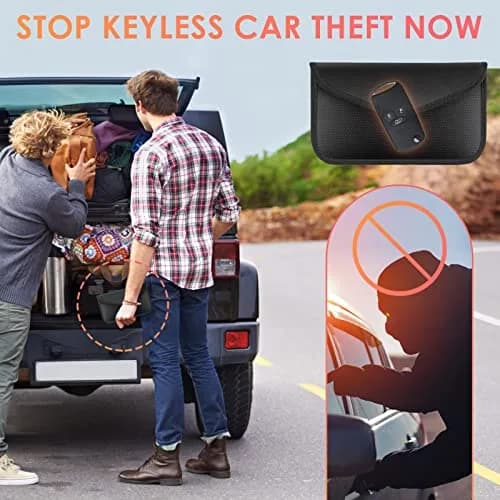 Tuulin 2 Pack Faraday Bags for Phones and Car Keys, Signal Blocking Pouch | Blocks All Signals thumbnail 5