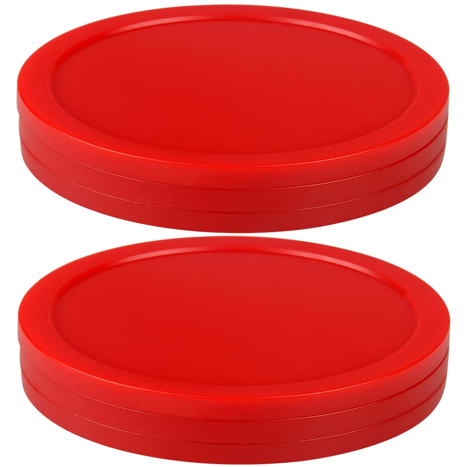 ONE250 Red Air Hockey Pucks 8.25cm (3 1/4 inch) | 6 Pcs Pack for Standard Tables - view 2