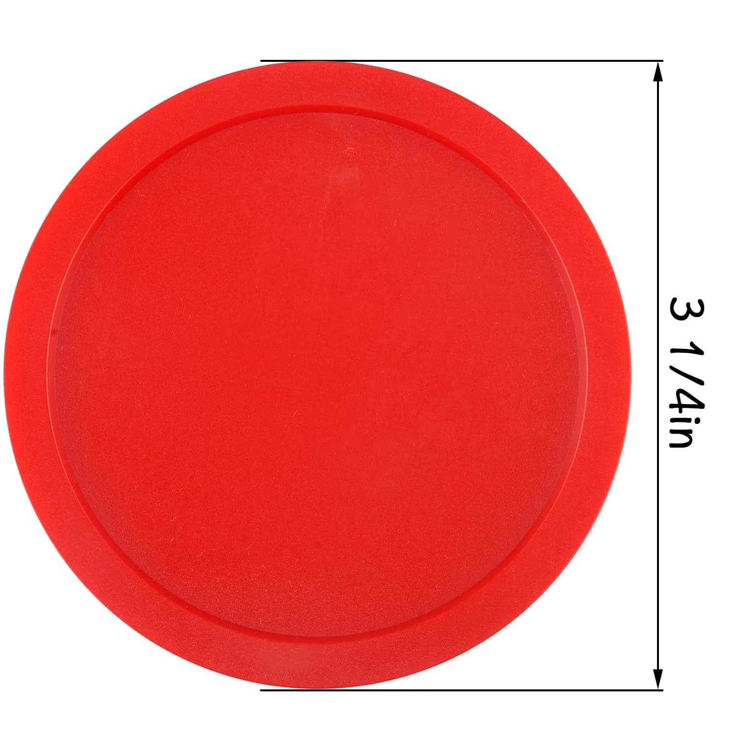 ONE250 Red Air Hockey Pucks 8.25cm (3 1/4 inch) | 6 Pcs Pack for Standard Tables - view 3