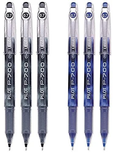 PILOT P-700 Rollerball Stick Gel Pen 6 Pack | Smooth Writing, Smear-Proof Gel Ink thumbnail 1